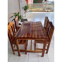 ราคา โต๊ะอาหารไม้ประดู่ เก้าอี้4ตัว (41726094581)