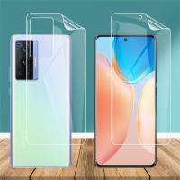 ราคา Ultra Thin Hydrogel Film For vivo X70 Pro X70Pro Plus Pro+ 5G Soft TPU Front Back Full Cover Screen Protector Transparent Protective Film (13614876121)