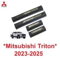 ราคา ชายบันไดประตู สีดำด้าน Mitsubishi Triton 2023 2024 2025 สคัพเพลท มิตซูบิชิ ไทรทัน กันรอยขอบประตู ชายบันได กันรอย ของแต่ง (28323574907)