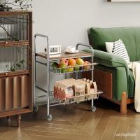 ราคา [สินค้าขายดี] รถเข็น ชั้นวางของข้างเตียง โต๊ะกาแฟเลื่อน ชั้นวางขนมเคลื่อนที่ และชั้นวางของสไตล์ย้อนยุค (40073349472)