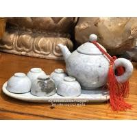 ราคา ชุดน้ำชาหยกพม่าแท้สีเขียวสว่าง Type A ใช้งานได้จริง (5231969218)