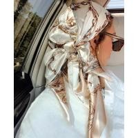 ราคา ผ้าพันคอซาตินสี่เหลี่ยมสำหรับผู้หญิง ฮิญาบมุสลิม สวยงาม 2023 พิมพ์ผ้าไหม ผ้าคลุมไหล่ ผ้าพันหัว อุปกรณ์เสริมผม แบนดาน่า (26534620357)