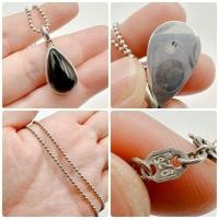ราคา สร้อยคอเงินแท้ จี้เงินแท้แต่งหิน ยาว 17 นิ้ว (26063878213)