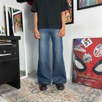 ราคา UNBRANDED BOOTCUT กางเกงยีนส์สีน้ําเงินเข้ม (41676339987)