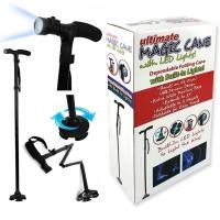 ราคา buybuytech Magic Cane with LED ไม้เท้า ไม้ค้ำยัน ไม้เท้าช่วยพยุง พับได้มีไฟฉาย LED ในตัว Lights รุ่น MagicCane-55a-Song (43625411173)