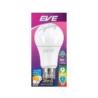 ราคา หลอดไฟ LED 3IN1 EVE LIGHTING รุ่น EVE A60 E27 กำลัง 9 วัตต์ (18272679009)