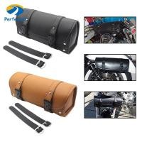 ราคา Perfeclan กระเป๋าเครื่องมือรถจักรยานยนต์ Saddlebags กระเป๋าแฮนด์ส้อมม้วนหนัง PU เครื่องมือเก็บกระเป๋า (29336799656)