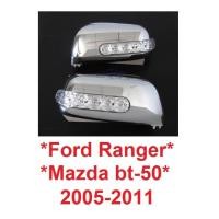 ราคา ครอบกระจก LED Ford Ranger 2005 - 2011 ชุบโครเมี่ยม ฟอร์ด เรนเจอร์ Mazda BT50 ฝา ครอบกระจกมองข้าง มาสด้า กระจกมองข้าง (26227158441)