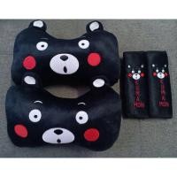 ราคา SET ที่หุ้มเบลท์ 1คู่+หมอนรองคอกระดูก 1คู่ ลายคุมะมง (1897704660)