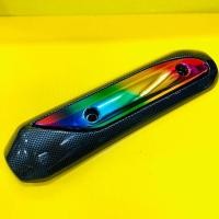 ราคา กันร้อนท่อ click 110,click110i เคฟล่า+รุ้ง กันร้อน click i ,click110 กันร้อนแต่ง click i click110 แผ่นกันร้อน click sk (23876798785)