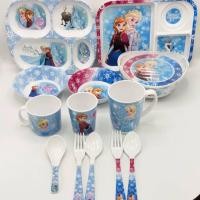 ราคา จานเมลามีนเด็ก ถาดหลุมเด็ก จานชาม ช้อนส้อม frozen elsa โฟรเซ่น ขายแยกชิ้น (6842573201)