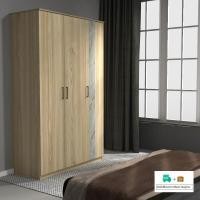 ราคา inhome furniture ตู้เสื้อผ้า 3 บาน W120xD53xH194 ซม.รุ่น WD-1244 (51903259436)