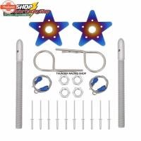 ราคา กิ๊ฟล็อคฝากระโปรง รูปดาว กิ๊ฟล็อคฝากระโปรงหน้า ไทเท พร้อมอุปกรณ์ กิ๊ฟล็อค กิ๊ล็อก สแตนเลลส กิ๊ฟล็อครถยนต์ กิ๊ฟล็อคฝากระโ (42518699193)