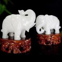 ราคา หยกสีขาวธรรมชาติอัฟกานิสถานช้างเครื่องประดับหยกฮวงจุ้ยคนความมั่งคั่งสองเจริญรุ่งเรืองการดูดซึมน้ําหยกช้างห้องนั่งเล่นห้องน้ําห (54052753948)