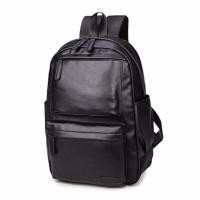 ราคา กระเป๋าเป้ สะพายหลัง สไตล์เกาหลี หนัง PU leather (สีดำ/Black) (769730661)