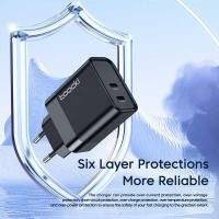 ราคา ❤ Toocki Gan 45W Qc+Pd 3.0 With Dual USB Type C Ports PD Fast Charger For Iphone Ipad Samsung S22 (27101858337)