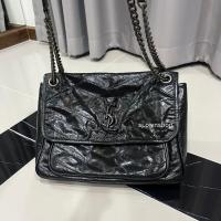 ราคา กระเป๋าสะพาย มือสอง แบรนด์เนม ysl niki vintage วินเทจ แบรนด์เนม crossbody แฟชั่น ถือได้ สภาพดีมาก ส่งต่อ (24872557566)