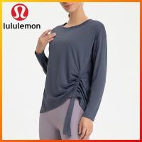 ราคา Lululemon เสื้อยืดAthleticสำหรับวิ่งและโยคะของผู้หญิง ออกแบบให้สวมใส่สบาย มีเทคโนโลยีซึมเหงื่อไวและระบายอากาศได้ดี พร้อมดีไซน์แขนยาวและกระชับตัว (53852265452)