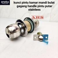 ราคา ล็อคประตูห้องน้ํา Pull Handle ชุดสแตนเลสทนทานหมุนล็อคประตูบ้าน มือจับกลม มือจับประตูห้องน้ํา Syasya Handle (58102310183)