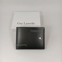 ราคา Guy Laroche แท้!!กระเป๋าสตางค์ผู้ชายพับสั้น สามช่องแบงค์ สีดำ หนังอัดลาย โลโก้GLสีเงินพื้นสีดำ (29285859926)