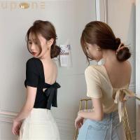 ราคา ใหม่พร้อมส่ง เสื้อครอปมินิเเฟชั่น เสื้อครอปสีพื้น ดีไซน์เรียบหรูดูแพง เสื้อครอปเปิดหลัง (22066700481)