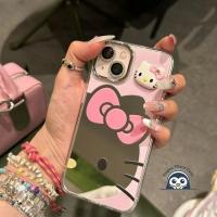 ราคา สีชมพู Hello Kitty กระจกสําหรับ Motorola Moto Edge 60 Pro G82 G52 G56 G86 G Stylus 5G G Power 2022 G Pure 2021 G Play 2023 เคสโทรศัพท์น่ารัก 3Dการ์ตูนปกหลัง (40916828201)