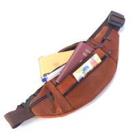 ราคา Chinatown Leather กระเป๋าผู้ชายคาดเอวสะพายอกหนังวัวแท้สีน้ำตาล ซิปเยอะหลายช่อง (4311950935)
