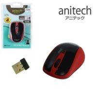 ราคา เม้าส์ไร้สาย Anitech เม้าส์ไร้สาย รุ่น W-214 (ไร้เสียง) Wireless Mouse W-214 (28004932542)