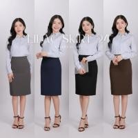 ราคา กระโปรงทำงาน ทรงเอผ่าหลัง ยาว24' Lilac Skirt (27528637011)