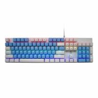 ราคา OKER K458 WHITE/BLUE BLUESWITCH Keyboard Gaming (40923238794)