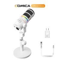 ราคา COMICA EJoy D10 PRO ไมโครโฟน XLR/USB-C มีสาย/ไร้สาย ไดนามิก RGB ตัดเสียงรบกวน สตรีมมิ่ง เกมมิ่ง พอดแคสต์ บันทึกเสียง สำหรับพีซี โทรศัพท์ เดสก์ท็อป (24086316182)