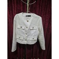 ราคา ZARA CROPPED เสื้อแจ็คเก็ตผู้หญิงสีขาว (28962172976)
