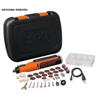 ราคา BCRT8K35-B1 Black & Decker เครื่องเจียรอเนกประสงค์ไร้สาย 8 โวลต์ พร้อมอุปกรณ์เสริม 35 ชิ้น แท้ (24676081124)