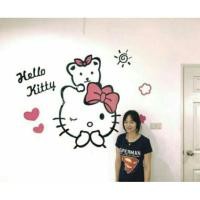 ราคา สติกเกอร์ติดผนังคิตตี้3D (853762451)