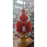 ราคา พานดอกบานไม่รู้โรยสีแดง เบอร์ 9 (40273630625)