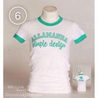 ราคา ALLAMANDA :เสื้อยืดคอกลมกุ๊นแขน-กุ๊นคอ แต่งสกรีน ALLAMANDA Simple design (5503845903)