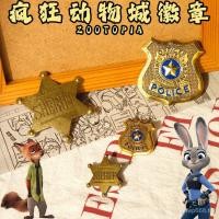 ราคา ยอดนิยม Judy กระต่ายตํารวจเจ้าหน้าที่ Badge Disney Crazy Animal City เข็มกลัด Merchanted cos การ์ตูนเสื้อผ้า Pin อุปกรณ์เสริม (43926667859)