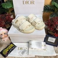 ราคา ❤️Used Like New Dior Wmns Dioract Sandal 'Ecru' Size37 เหมาะ 23.5-23.7Cm ใหม่กริ๊บ (44427499716)