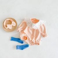 ราคา ชุดจัมพ์สูทสําหรับเด็กทารกผู้หญิงสีพื้น + ที่คาดผมปักลายลูกไม้ One Piece (7952092793)