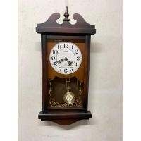 ราคา นาฬิกาโบราณ Citizen hour strike 4MJ631 AZ มีเสียงค้อนตีแช่ตรงดังทุกๆ30นาทีกรอบไม้แท้ มือสอง (42324211723)