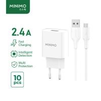 ราคา เครื่องชาร์จ Minimo CGF02-M Mico 2.4A ชาร์จเร็ว USB เดี่ยว (55701293012)
