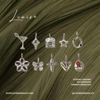 ราคา Louise // Silver Gems Charms Collection - สแตนเลสพร้อม Cubic Zirconia (ทนสนิม) (49051415437)