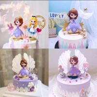 ราคา Disney Princess Sophia เค้ก Topper ชุดคอลเลกชัน Sophia สาวเค้กวันเกิดตกแต่งชุดเครื่องประดับเจ้าหญิง Sophia ตุ๊กตาโต๊ะขนมหวาน Party Dress Up (8827766296)