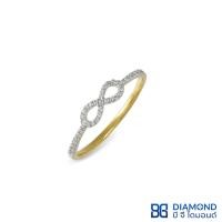ราคา BangkokGolds แหวน Infinity Diamond เพชรแท้ ธรรมชาติ น้ำหนักเพชรรวม 0.10 กะรัต ทองคำ 18k *ของแท้* สินค้ามีใบรับประกัน (24086615725)