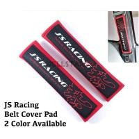 ราคา ราคาต่อ 2 ชิ้น นวมหุ้มเบลท์ ผ้า ฮอนด้า เจเอส แรสซิ่ง พื้นแดง HONDA JS Racing 2pcs Fabric Sponge Car Seat Belt Cover Case (9526394214)