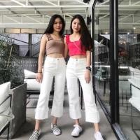 ราคา กางเกงยีนส์ทรงบอยสีขาว (4702746156)