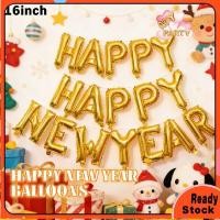 ราคา 12 ตัวอักษร HAPPY NEW YEAR ชุดลูกโป่งฟอยล์สีต่างๆ 16 นิ้ว 12 Huruf ฟอยล์ Belon HAPPY NEW YEAR16寸膜新年快力文母气 (41828162456)