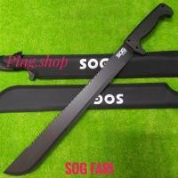 ราคา อุปกรณ์เดินป่า มีดเดินป่า มีดยาว มีดปาต้า มีดพกเดินป่า SOG FARI ใบดำ (20852844522)