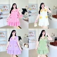 ราคา เดรส ปกลูกไม้ ระบาย เที่ยว ทะเล ออกงาน งานบุญ งานบวช งานแต่ง คาเฟ่ วาเลนไทน์ แฟชั่น สาวอวบ ไซส์ใหญ่ สาวอ้วน Plussize 156 (41866183272)