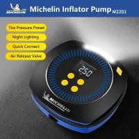 ราคา **พร้อมส่ง**Michelin M2201 Electric Inflator Pump Portable Smart Digital Display Air Compressor Tire ****ประกัน 1 ปี**** (20476012381)
